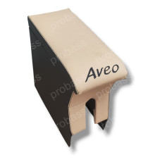 Автомобільний підлокітник Chevrolet Aveo ( Шевроле Авео ) з вишивкой бежевий