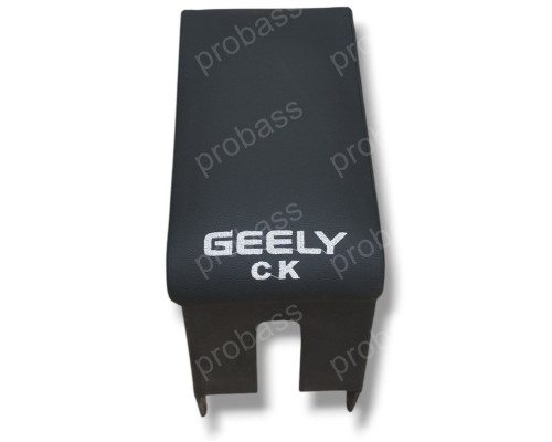 Автомобільний підлокітник Geely CK (Джилі СК) з вишивкою чорний