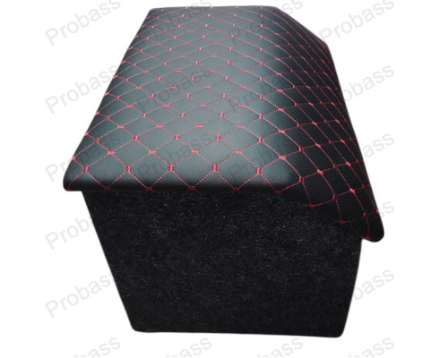 Автомобільний органайзер 50*35*35 посилений зі скошеною кришкою і перегородкою стрічка червона