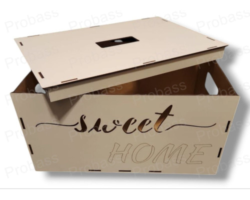 Органайзер " Sweet Home " з кришкою і роздільником під домашні речі ( 30*20*15 )
