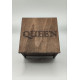 Коробка під годинник " Queen " з фанери кольором венге 10*10*6 см