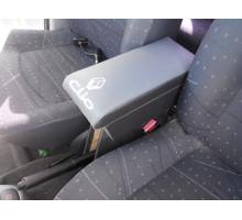 Автомобільний підлокітник Рено Кліо ( Renault Clio ) (1998-2005) сірий з вишивкою