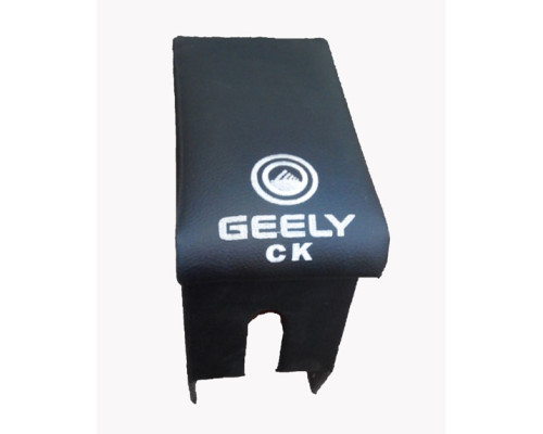 Автомобільний підлокітник Geely CK (Джилі СК) з вишивкою чорний