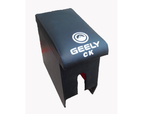Автомобільний підлокітник Geely CK (Джилі СК) з вишивкою чорний