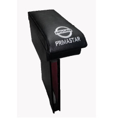 Автомобільний підлокітник Ніссан Прімастар ( Nissan Primastar ) 1+2 з вишивкою чорний