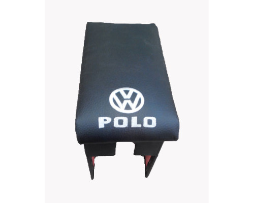 Автомобільний підлокітник Volkswagen Polo ( Фольксваген Поло ) з 1994-2009 з вишивкою чорний