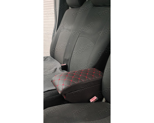 Автомобільний підлокітник Nissan Primastar ( Ніссан Прімастар ) 1+2 рядок червоний