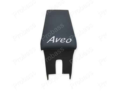 Автомобільний підлокітник Chevrolet Aveo ( Шевроле Авео ) з вишивкой чорний