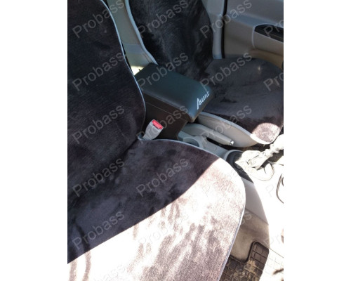 Автомобільний підлокітник Hyundai Accent ( Хюндай Акцент ) ( 2005 - 2011 ) з вишивкою чорний