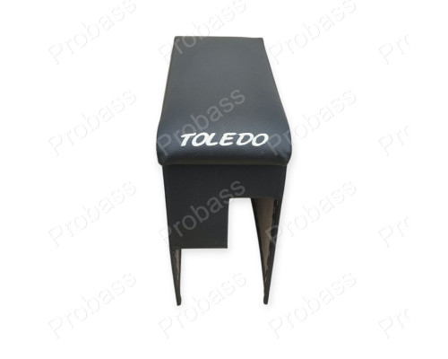 Автомобільний підлокітник Seat Toledo 2 ( Толедо 2 ) з вишивкою чорний