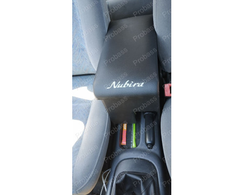 Автомобільний підлокітник Део Нубіра ( Daewoo Nubira ) з вишивкою чорний