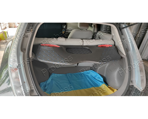 Акустична полиця Nissan Leaf (Ниссан Лиф) (2010-2017р) посилена строчка синя